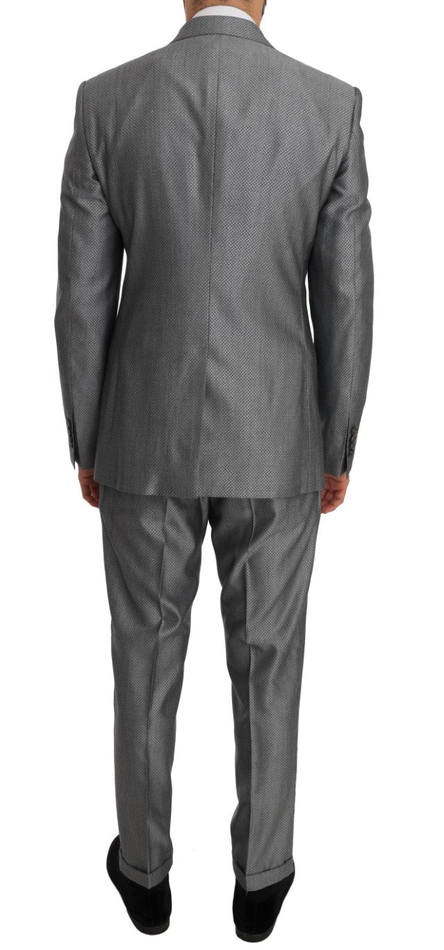 Schwarzer Stretch Crystal Bee Slim Fit Anzug