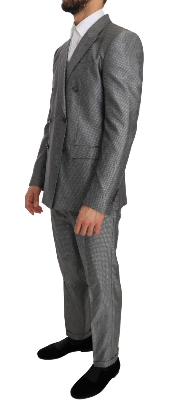 Schwarzer Stretch Crystal Bee Slim Fit Anzug
