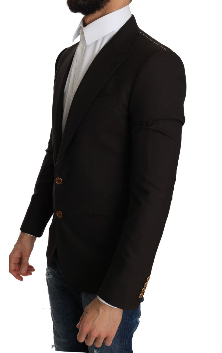 Braun Wolle SICILIA Jacke Mantel Blazer