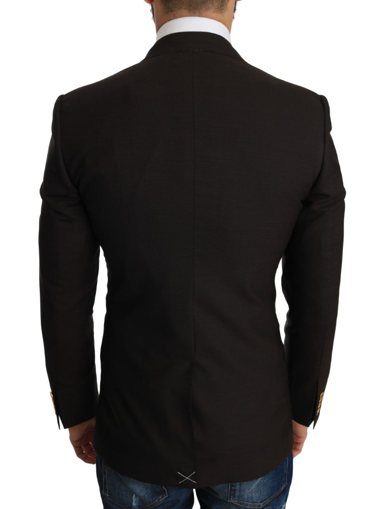 Braun Wolle SICILIA Jacke Mantel Blazer