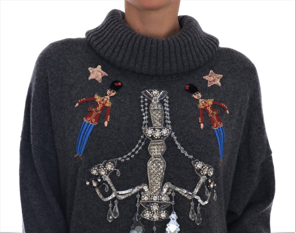 Fairy Tale Crystal Gray Kaschmirpullover