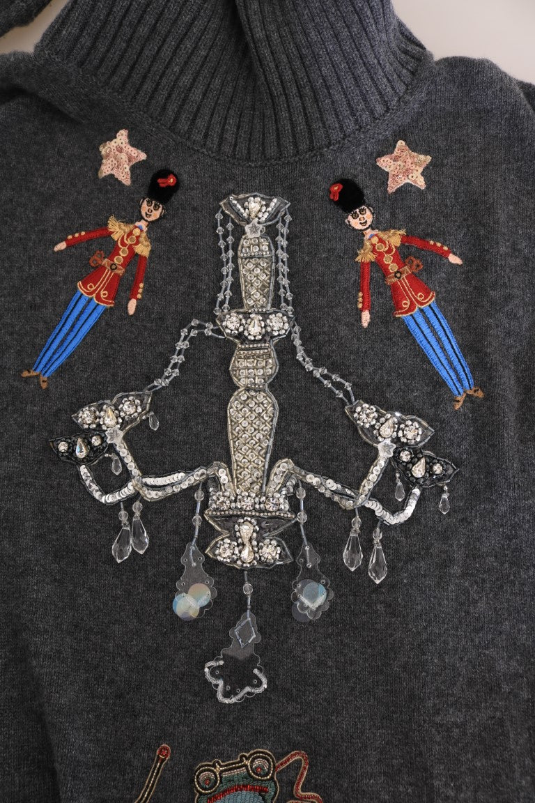 Fairy Tale Crystal Gray Kaschmirpullover