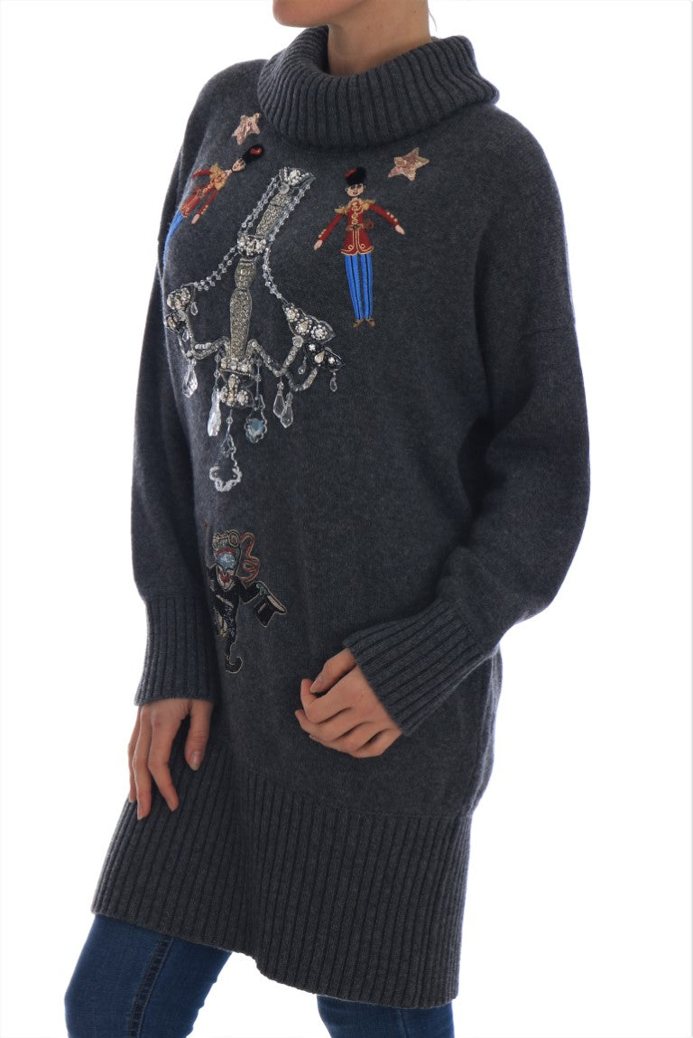 Fairy Tale Crystal Gray Kaschmirpullover
