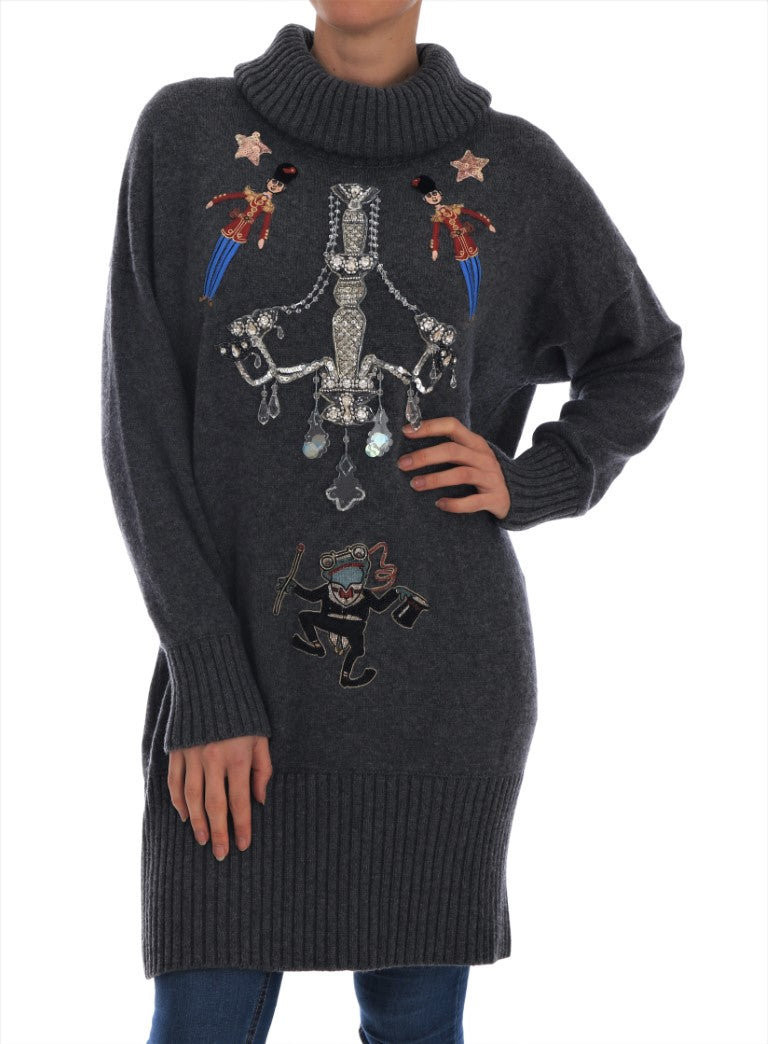 Fairy Tale Crystal Gray Kaschmirpullover