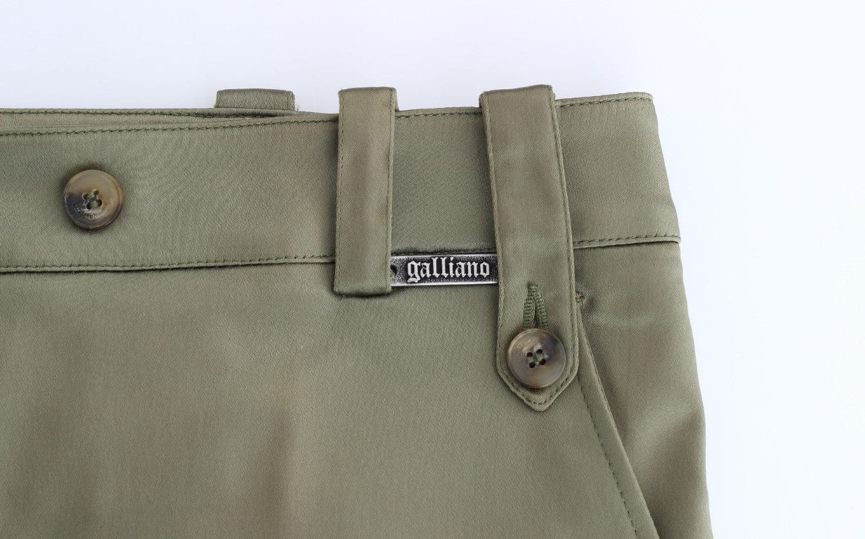 Grüne Slim Fit-Hose
