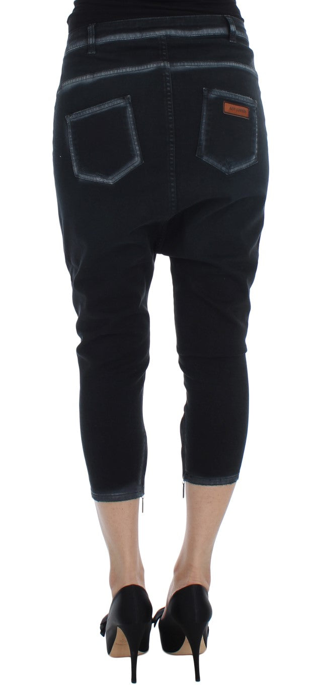 Blaue Baumwoll Stretch Baggy Relax Jeans