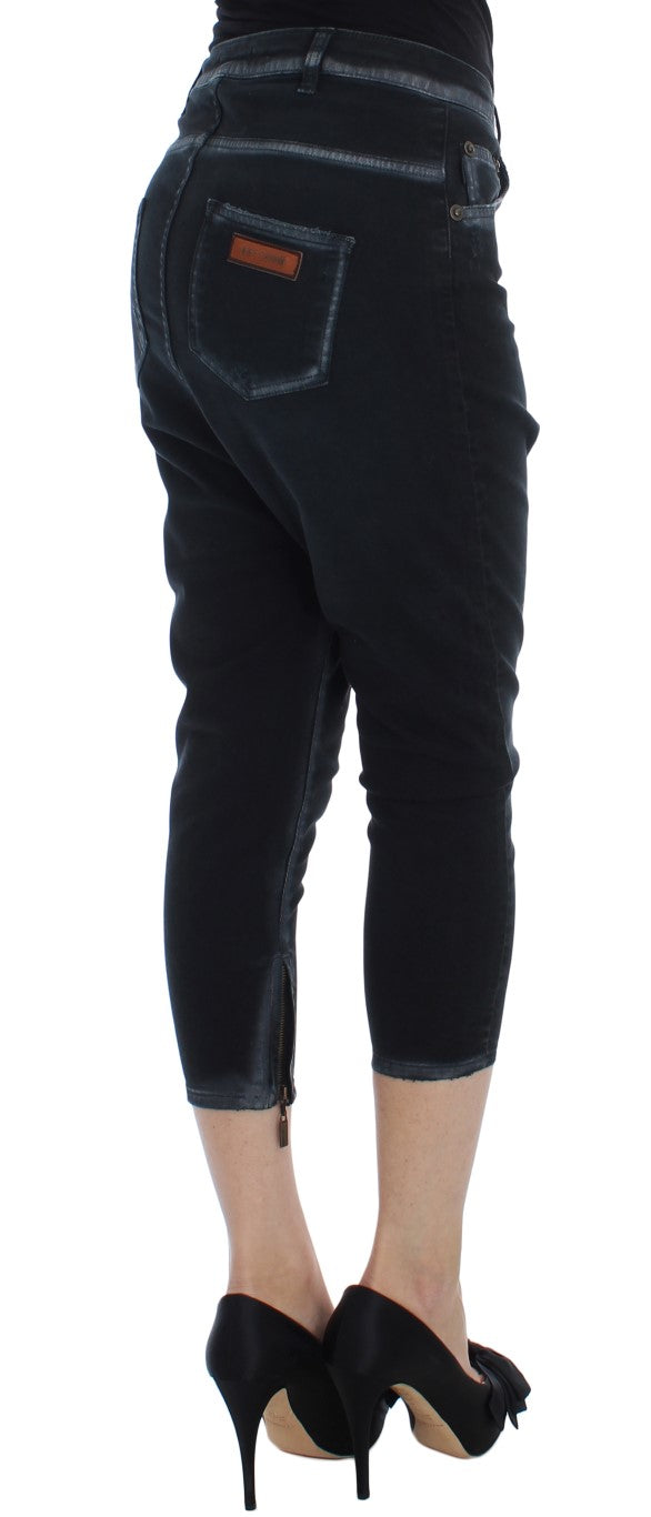 Blaue Baumwoll Stretch Baggy Relax Jeans