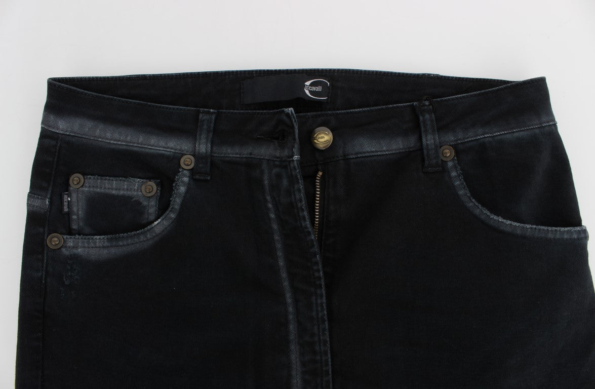 Blaue Baumwoll Stretch Baggy Relax Jeans