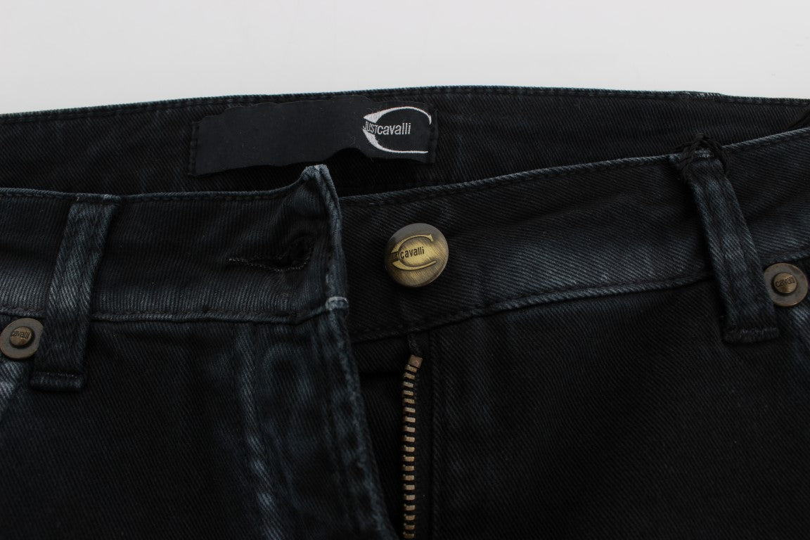 Blaue Baumwoll Stretch Baggy Relax Jeans