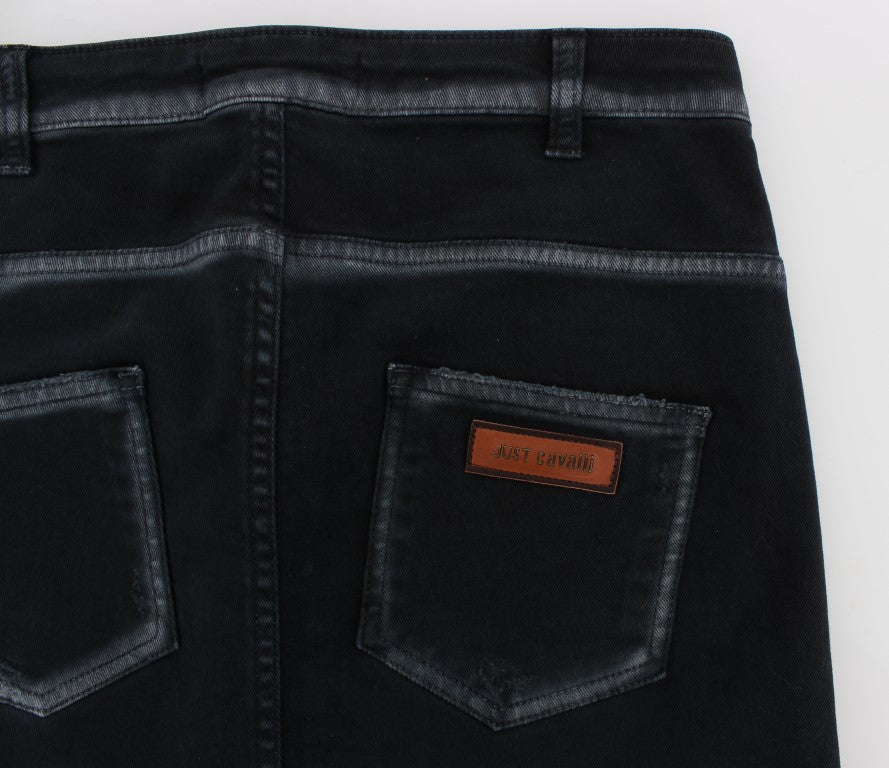 Blaue Baumwoll Stretch Baggy Relax Jeans