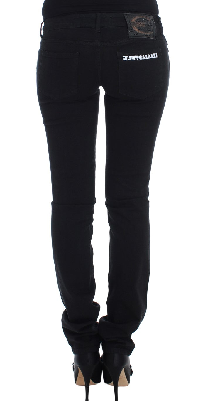 Schwarze Cotton Stretch Slim Skinny Fit Jeans