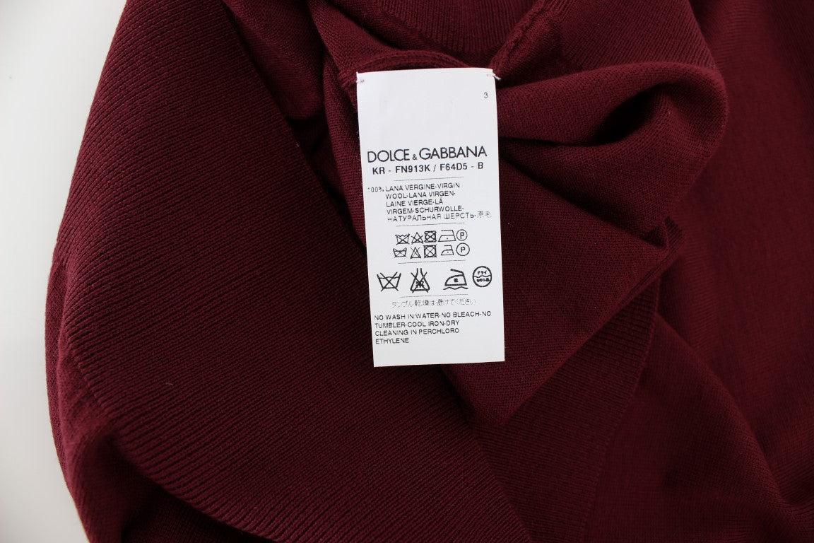 Rote ärmellose Weste mit Rundhalsausschnitt Pullover