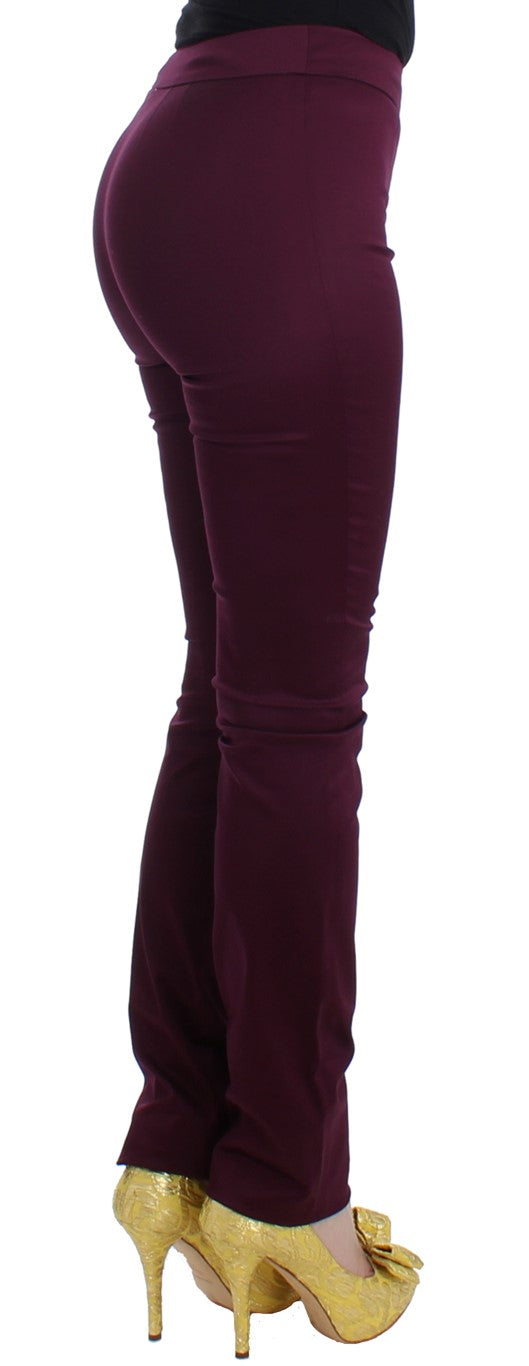Lila Slim Fit Hose