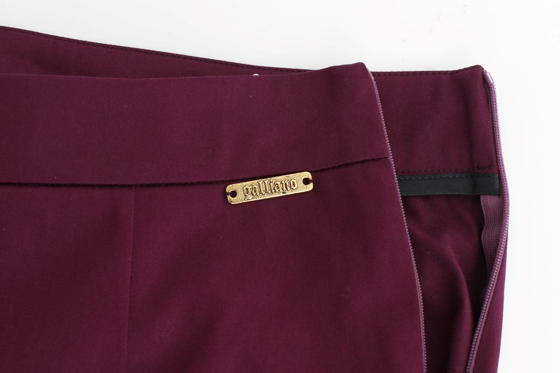 Lila Slim Fit Hose