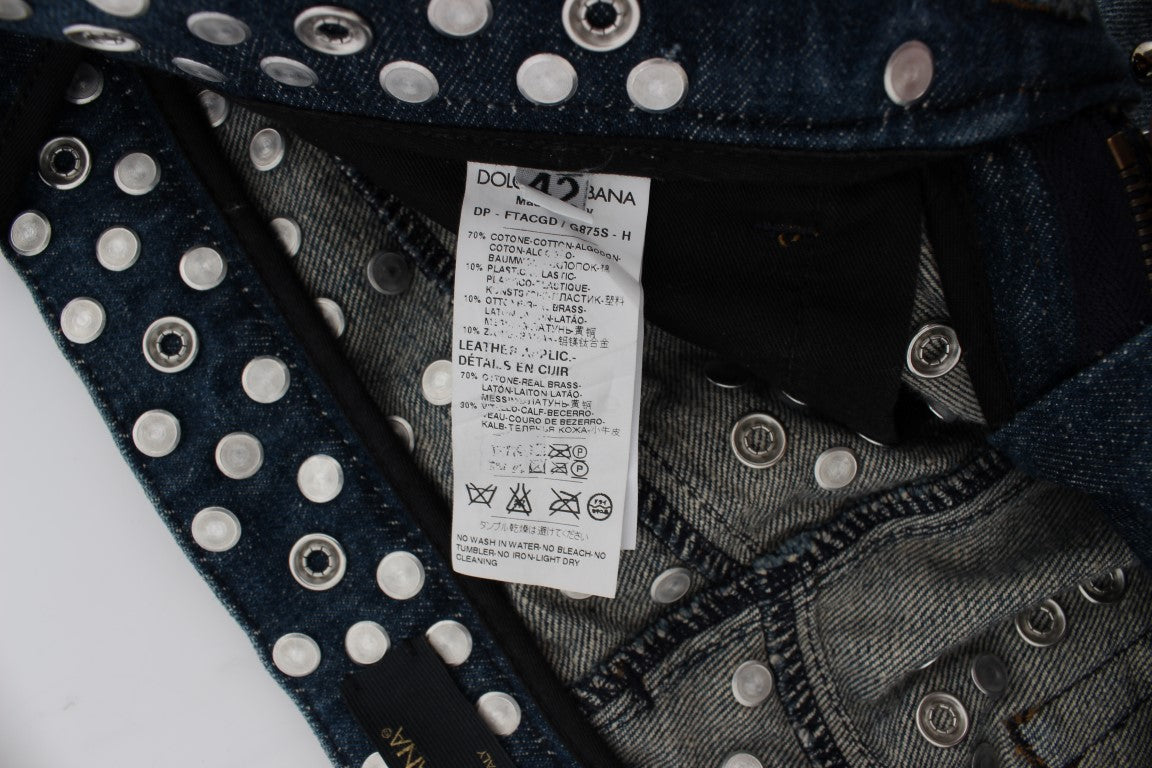 Kristallverzierte GIRLY Slim Fit Jeans
