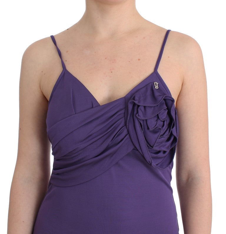 Lila Jersey-Kleid
