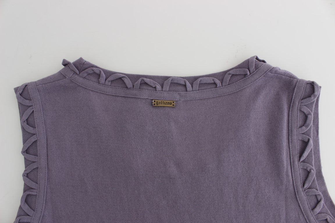 Lila Kleid aus Baumwolljersey