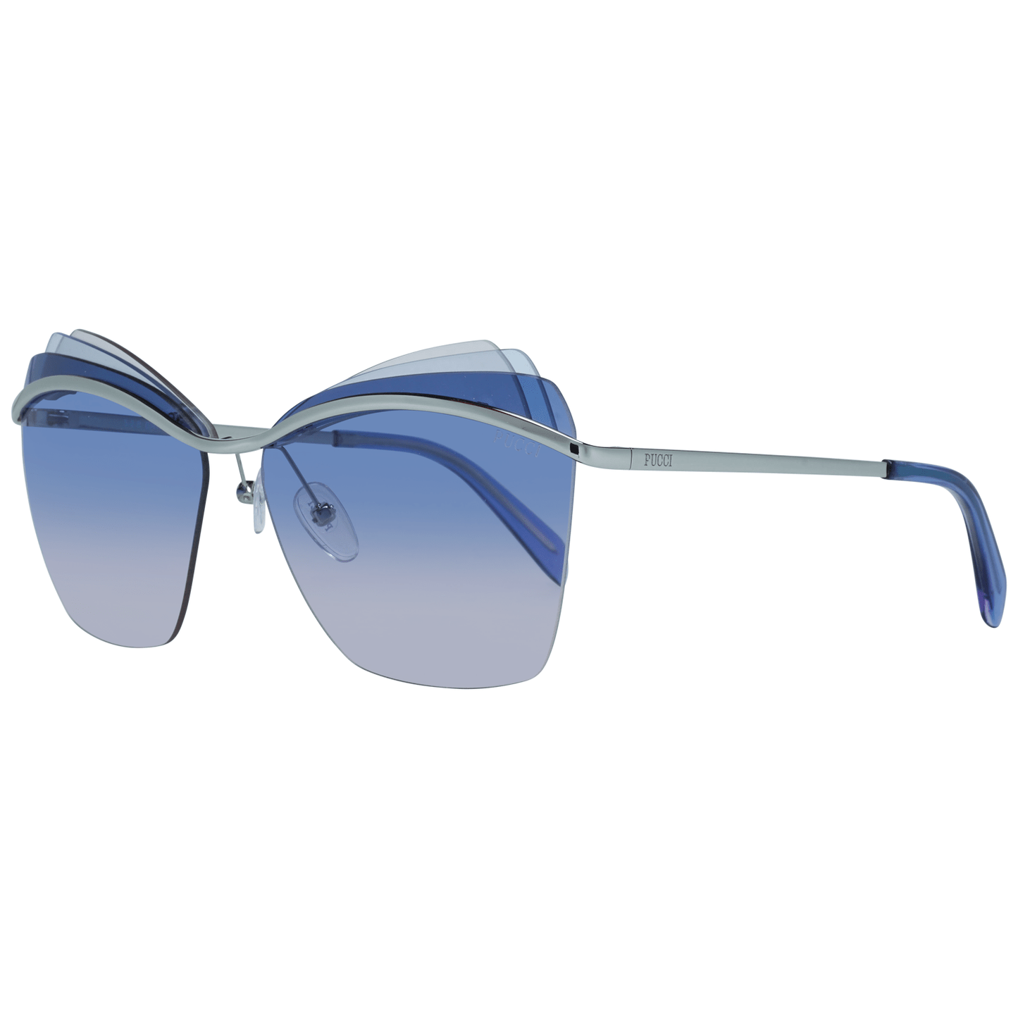 Silberne Frauen-Sonnenbrille