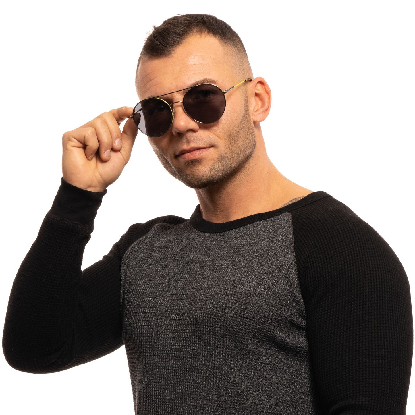 Graue Männer-Sonnenbrille