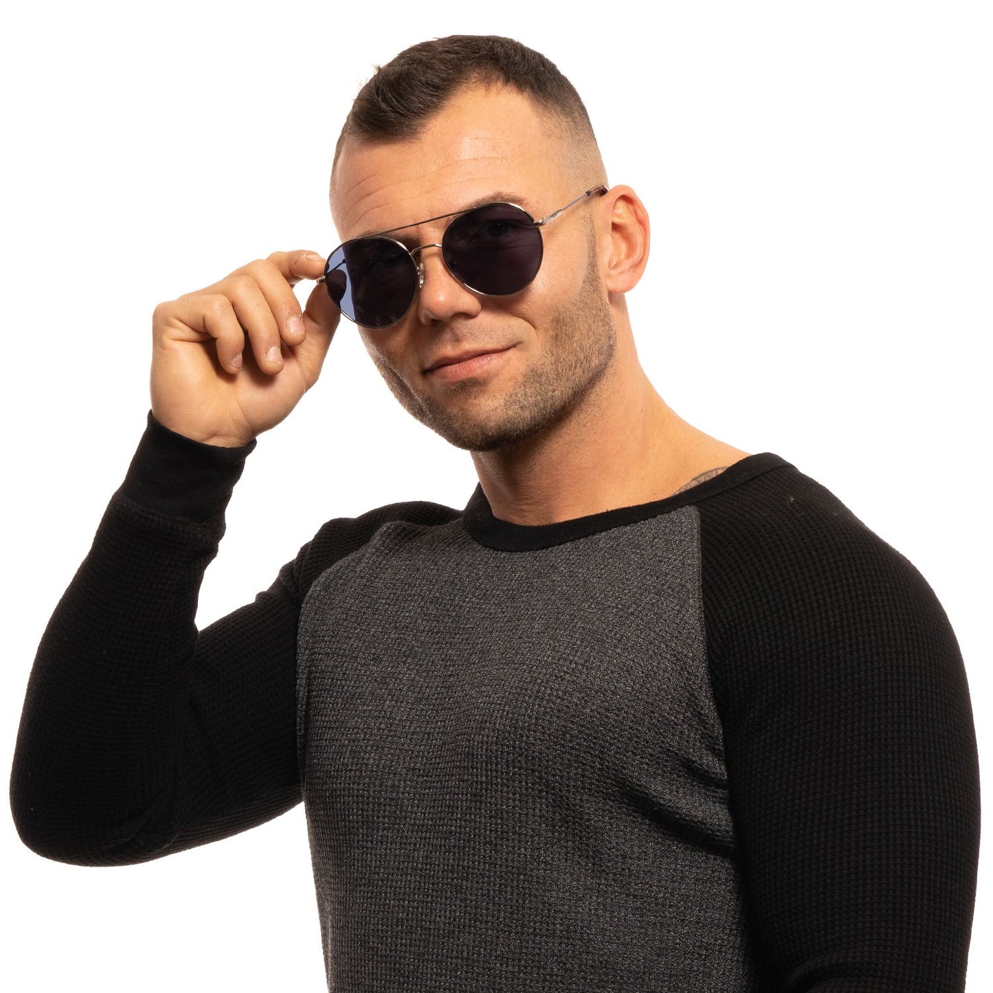 Graue Männer-Sonnenbrille