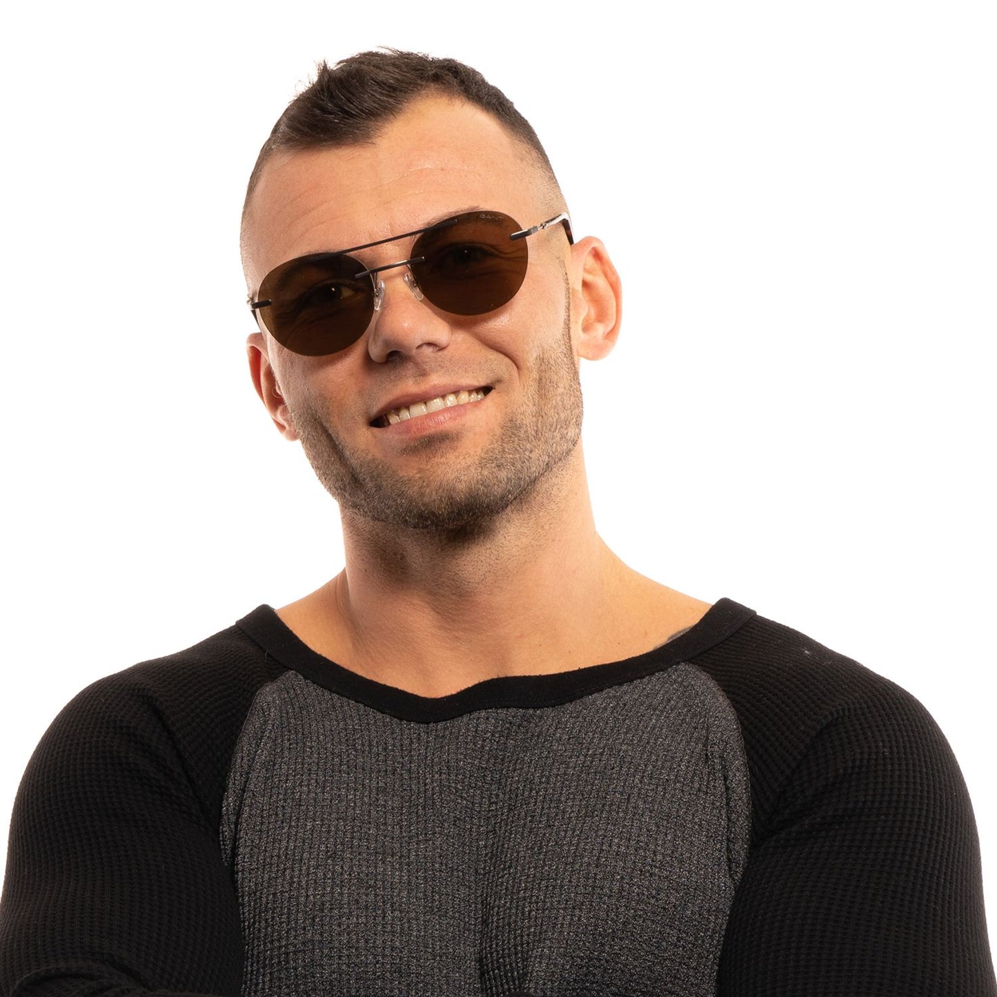 Graue Männer-Sonnenbrille