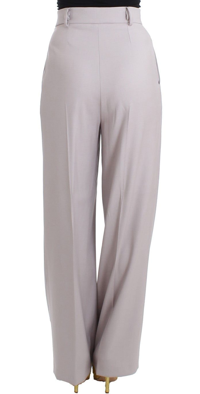 Graue Hose mit hoher Taille