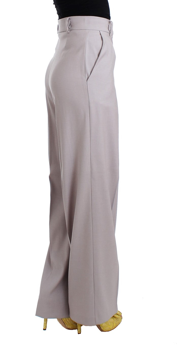 Graue Hose mit hoher Taille