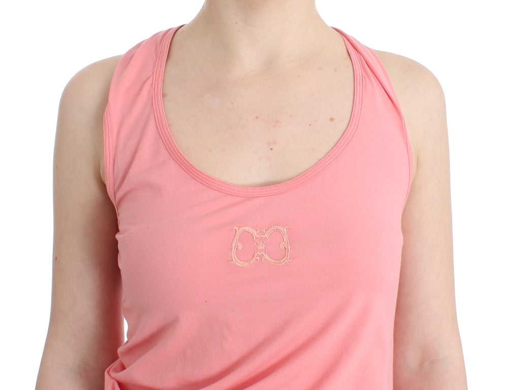 Rosa Baumwoll-Tanktop