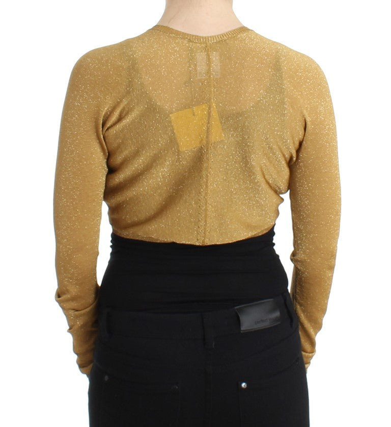 Goldfarbener Shrug mit Verzierungen