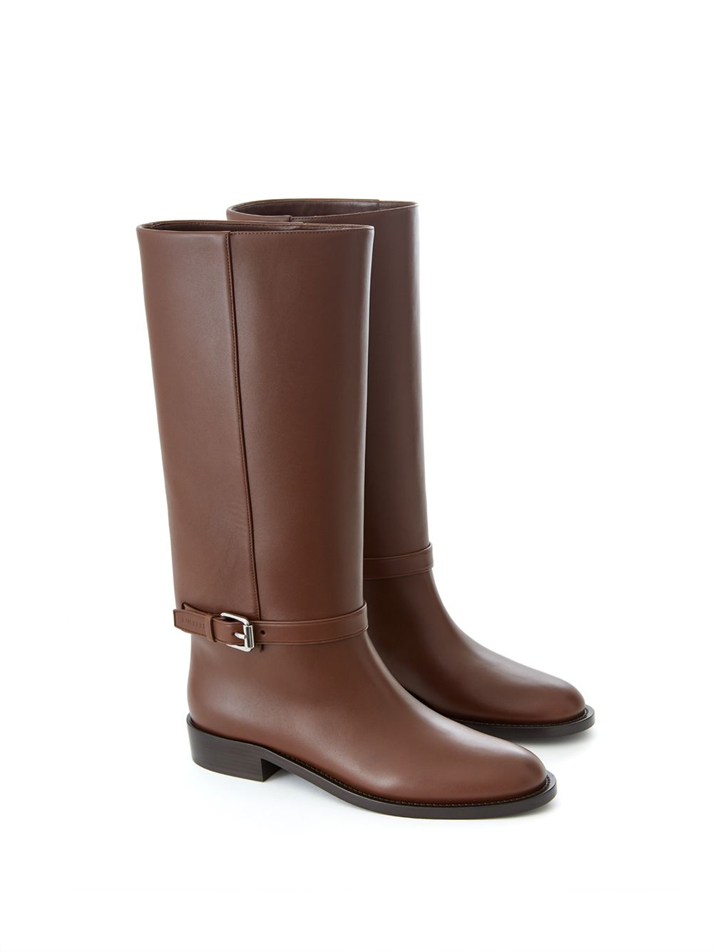 Tabakstiefel aus Leder mit Schnallenverzierung