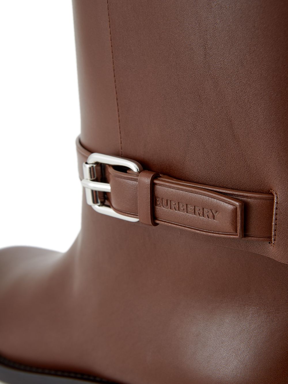 Tabakstiefel aus Leder mit Schnallenverzierung
