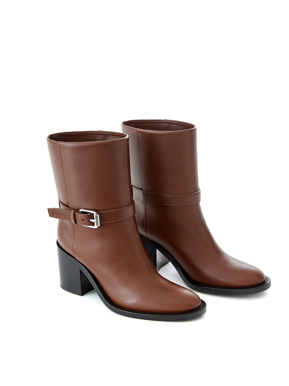 Braune Lederstiefeletten