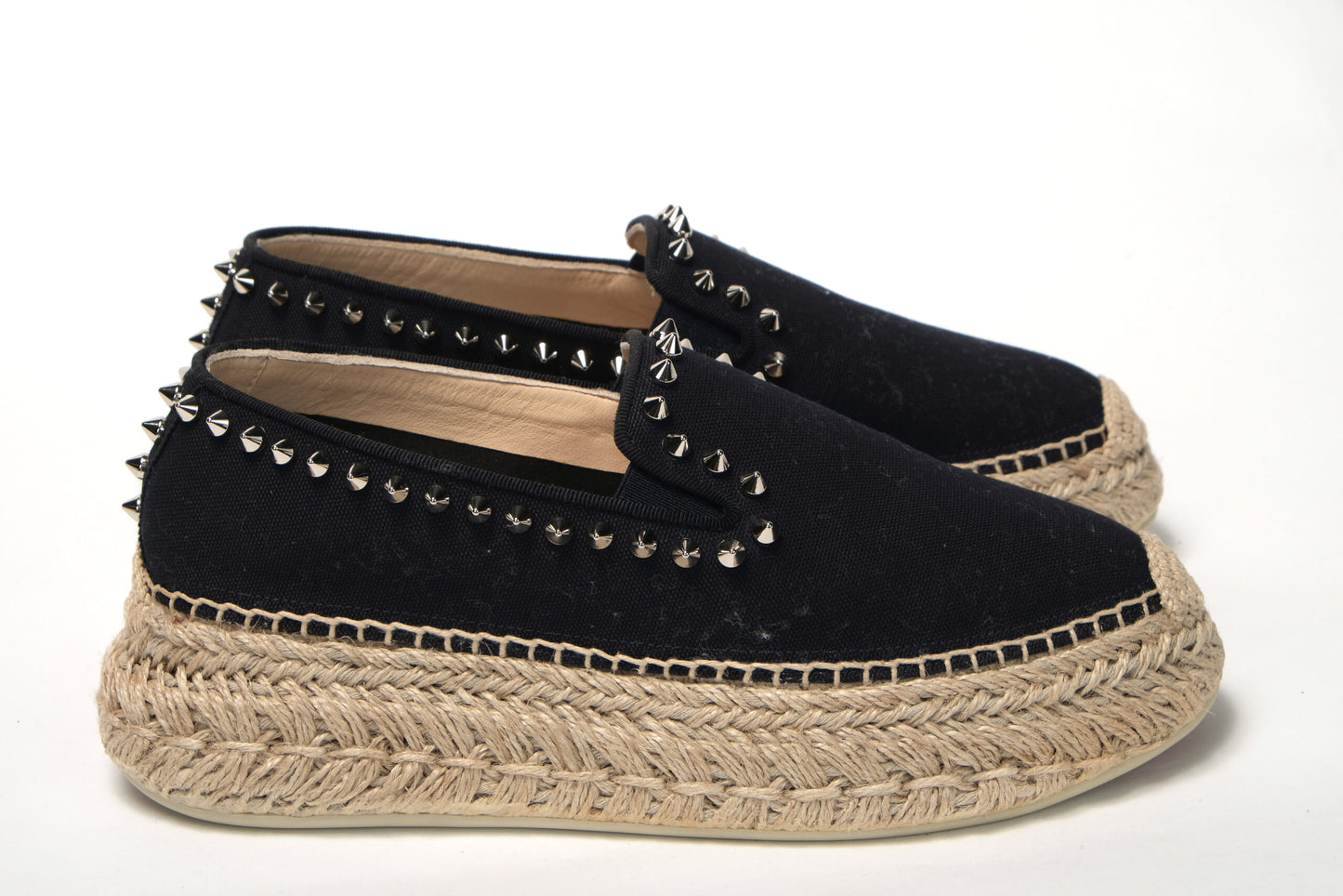Obscur Schwarz Plateau Espadrille Espadrille Schuhe