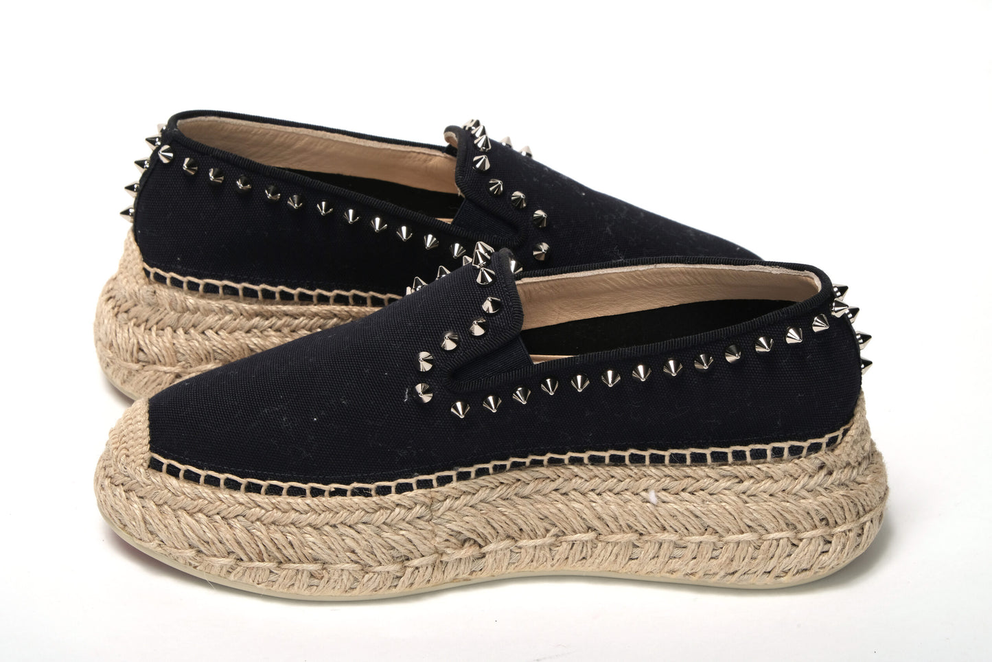 Obscur Schwarz Plateau Espadrille Espadrille Schuhe