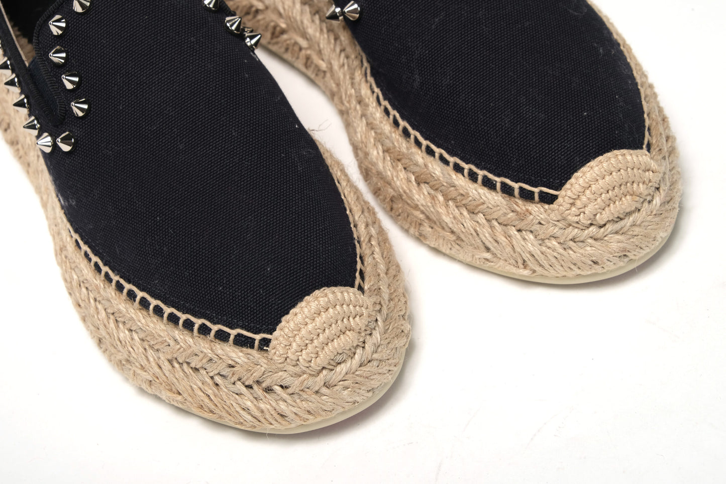 Obscur Schwarz Plateau Espadrille Espadrille Schuhe