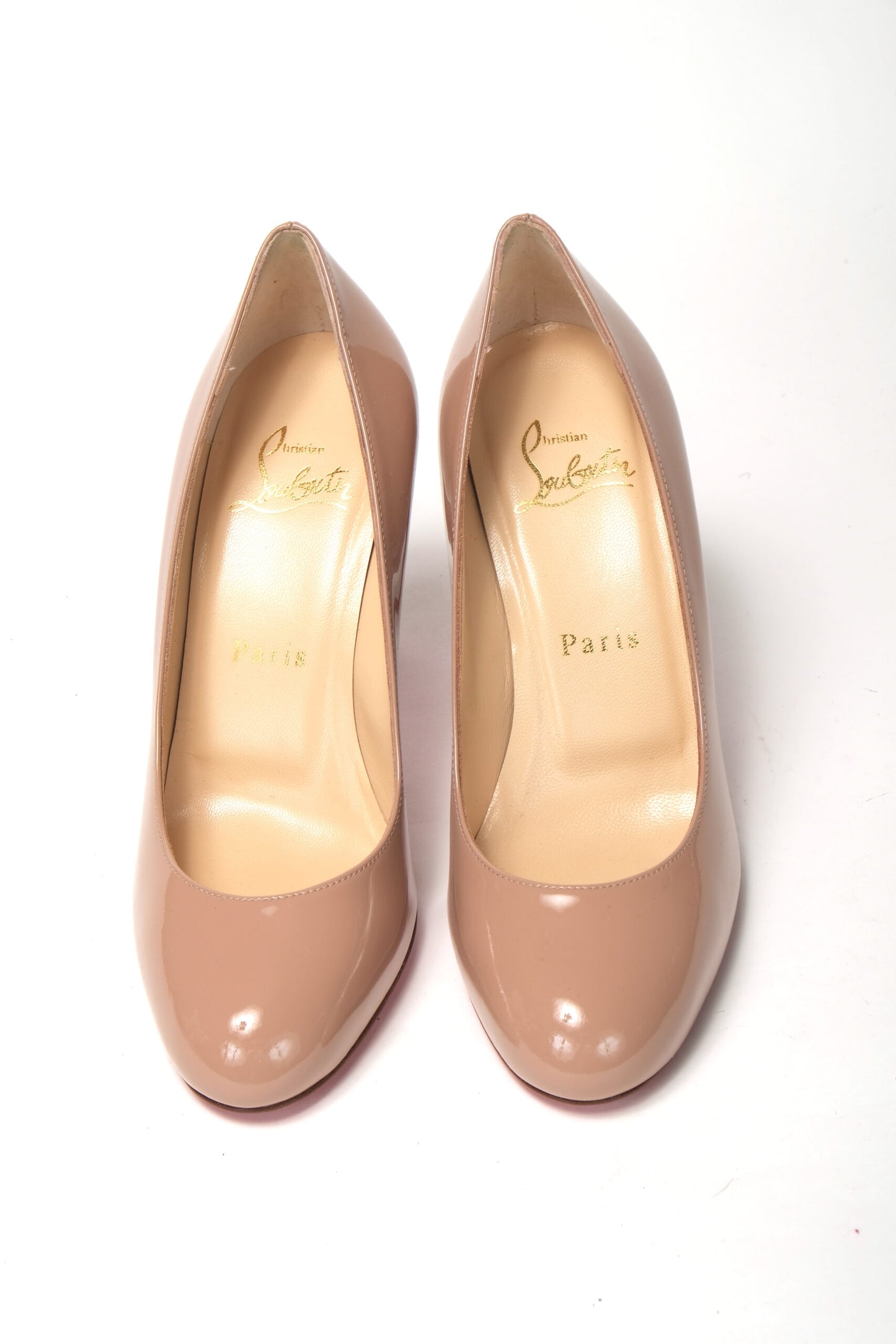 Nude runde Zehe hoher Pump-Schuh