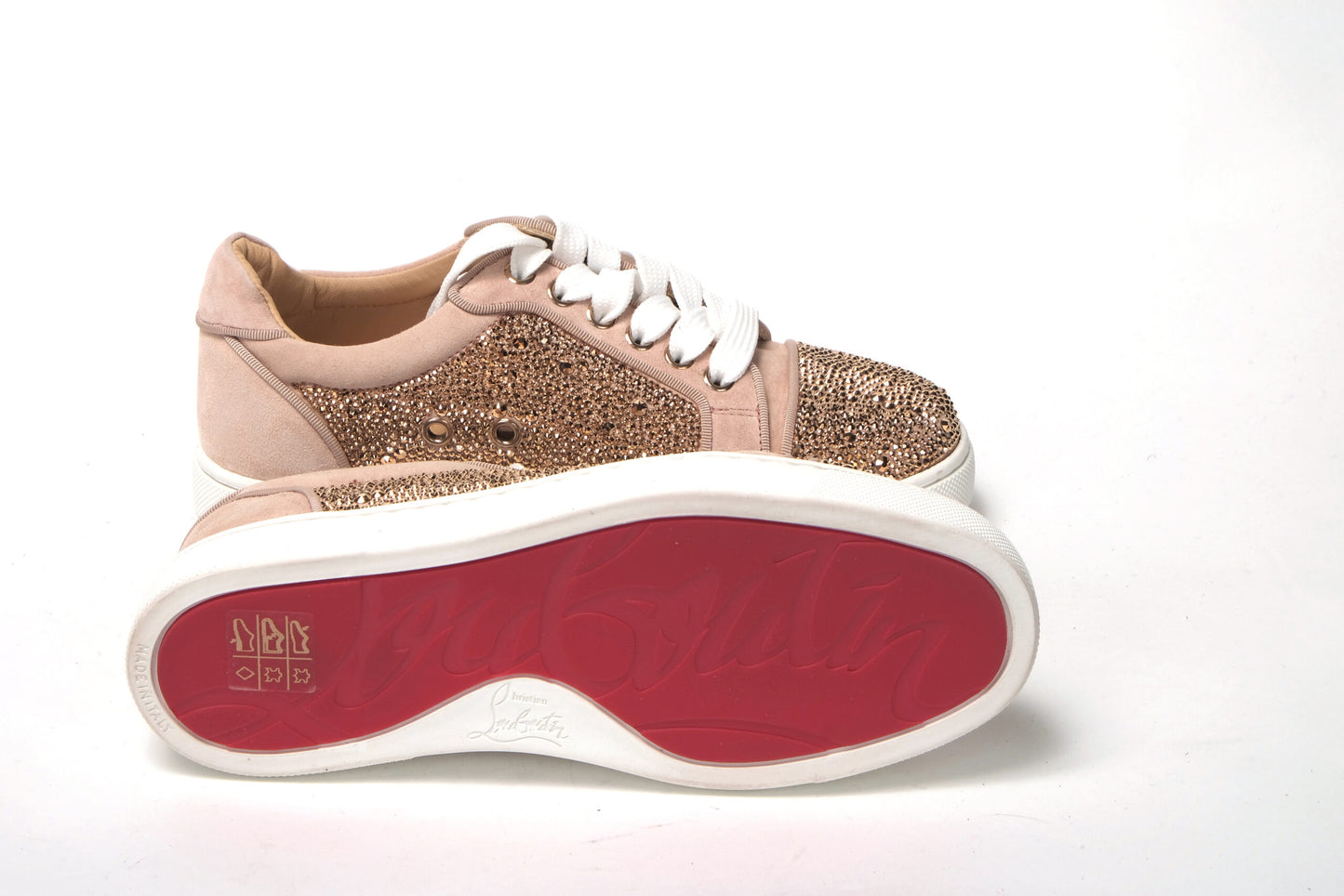 Antoinette Rose Gold verschönert Turnschuhe