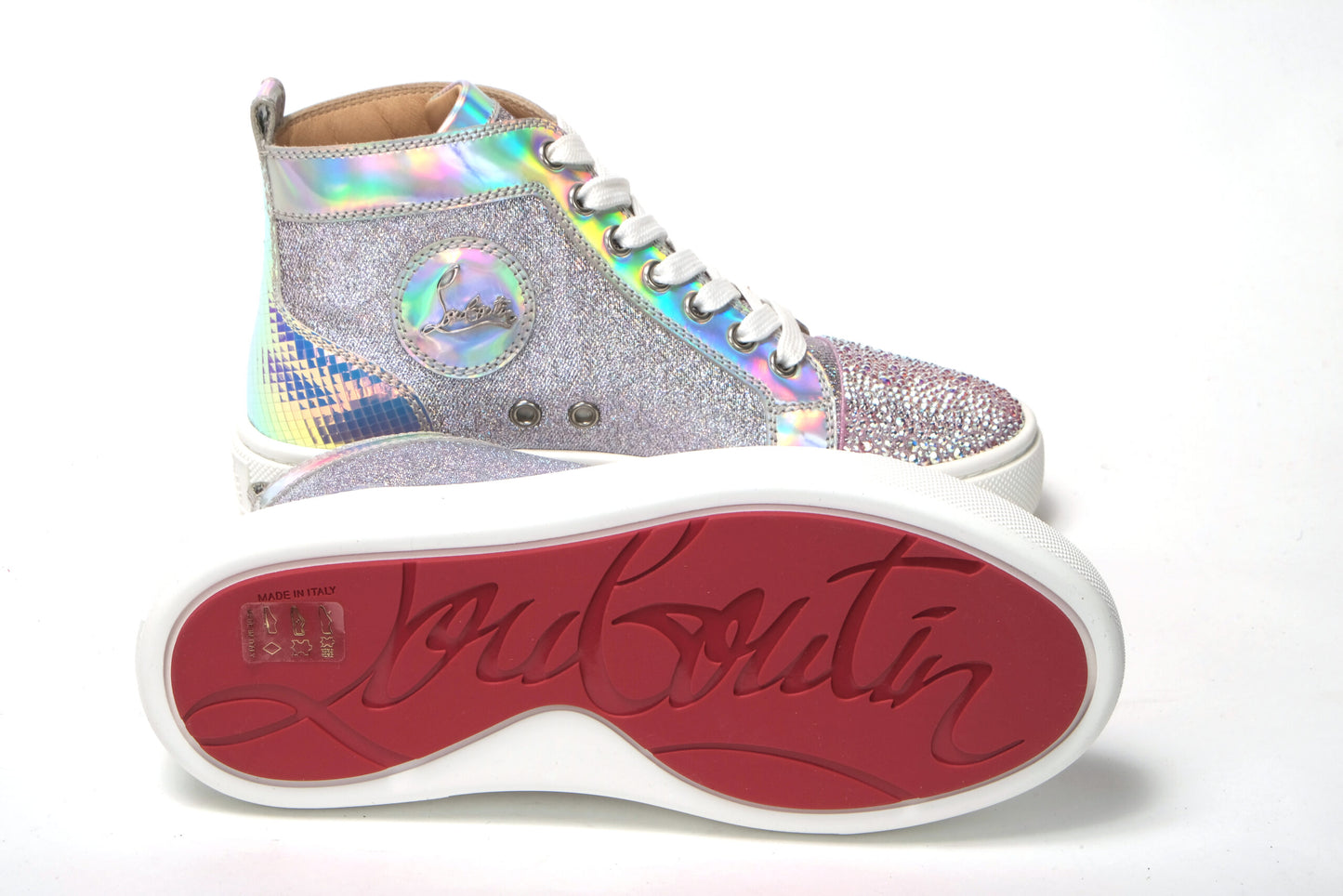Ab/Silber Super Lou Strass Fla Sneakers
