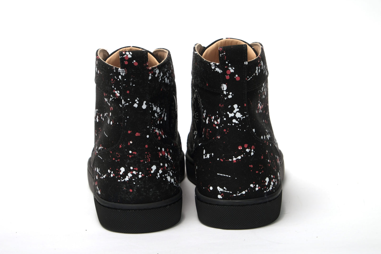 Schwarz/Schwarz Gun Lou Spikes Orlato Flache Schuhe