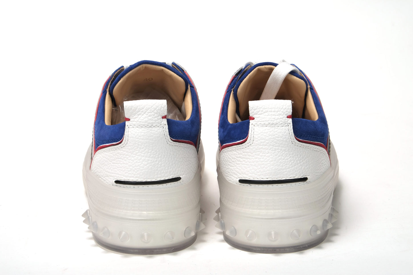 Mogador Blau Vida Viva Flache Wildlederschuhe