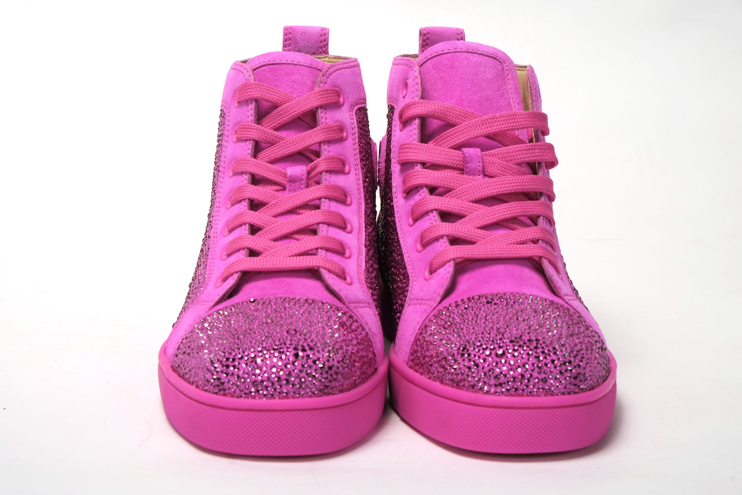 Diva Hot Pink Louis Flache Veau Schuhe