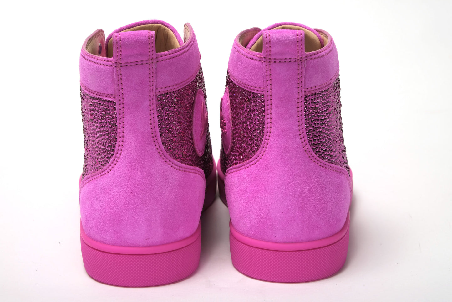Diva Hot Pink Louis Flache Veau Schuhe