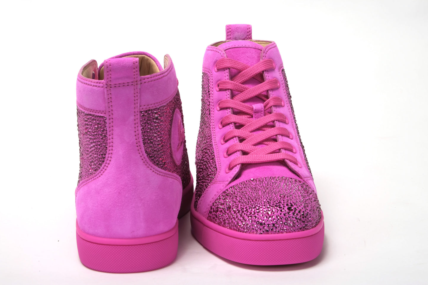 Diva Hot Pink Louis Flache Veau Schuhe