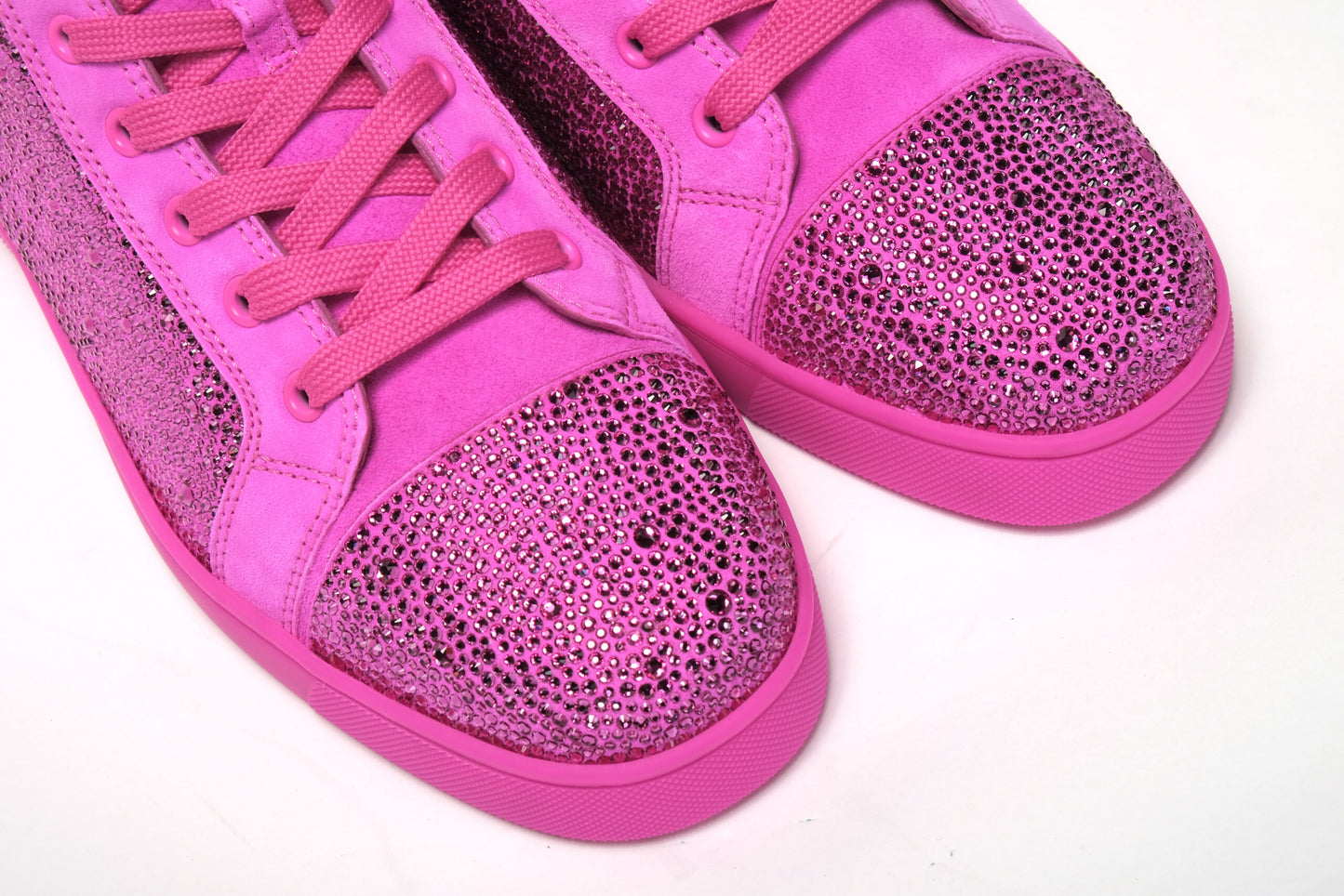Diva Hot Pink Louis Flache Veau Schuhe