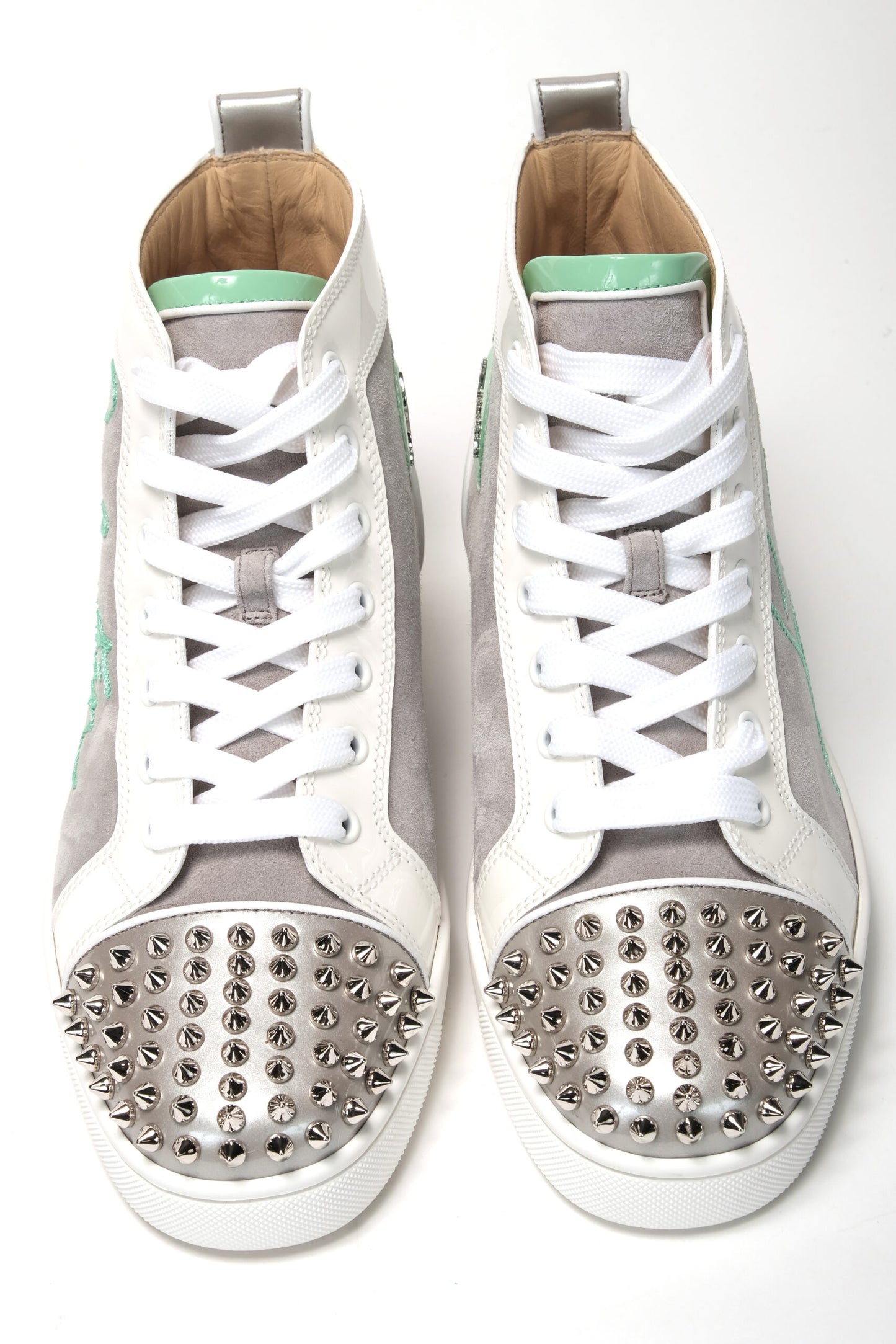 Multicolor Version Marine Lou Spikes Flache Schuhe