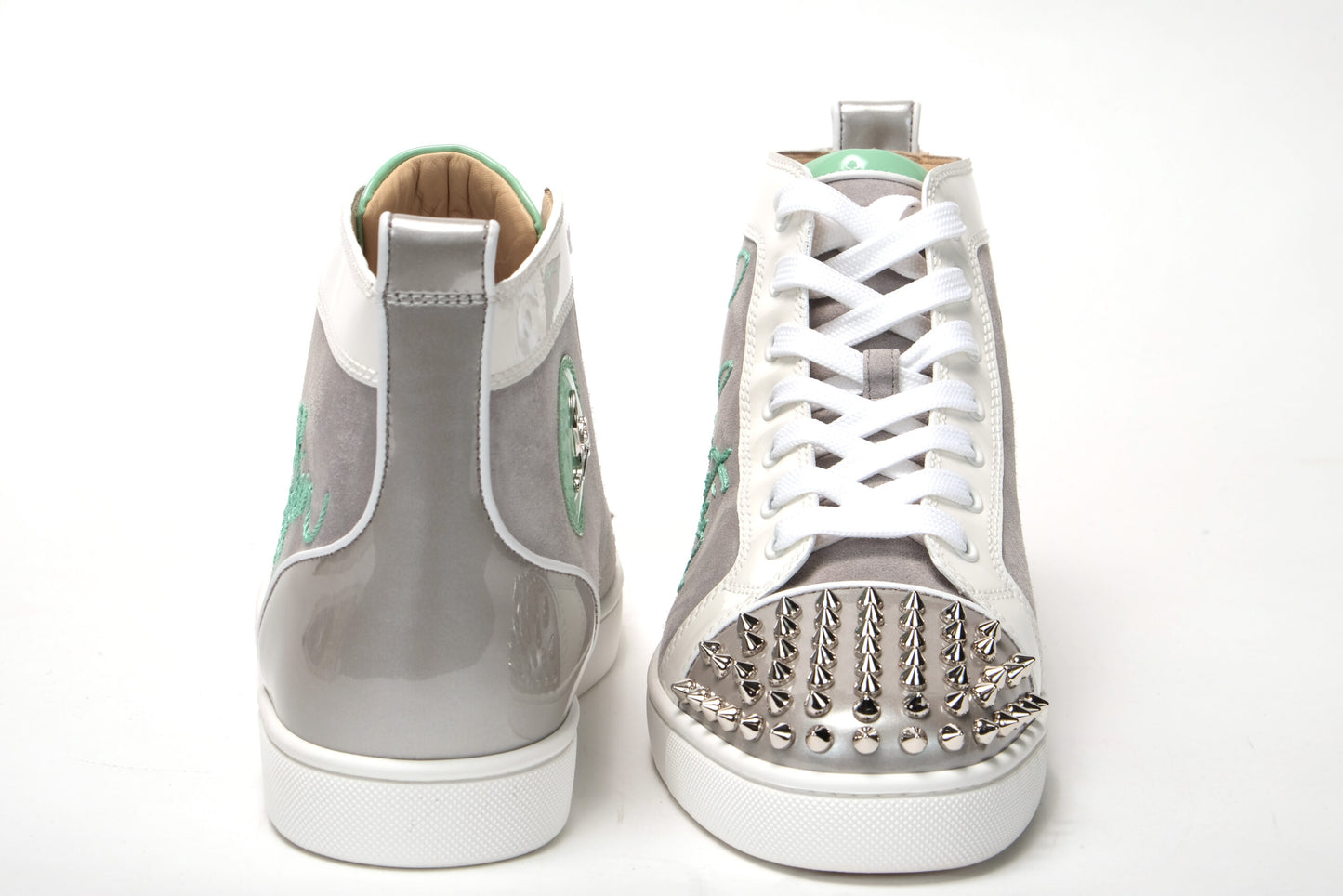 Multicolor Version Marine Lou Spikes Flache Schuhe