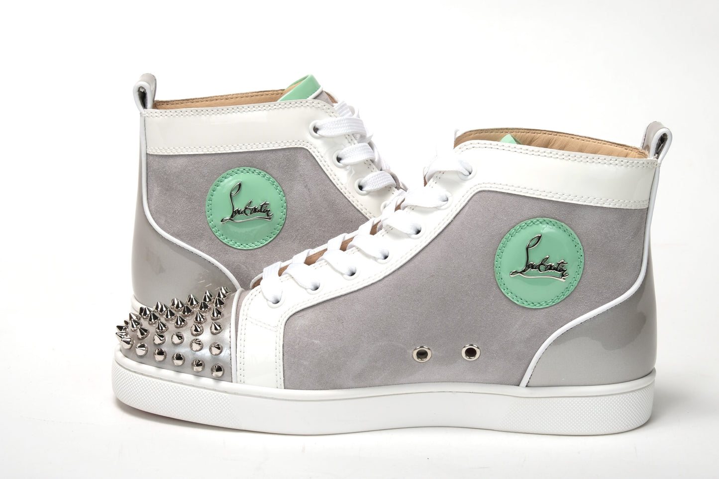 Multicolor Version Marine Lou Spikes Flache Schuhe