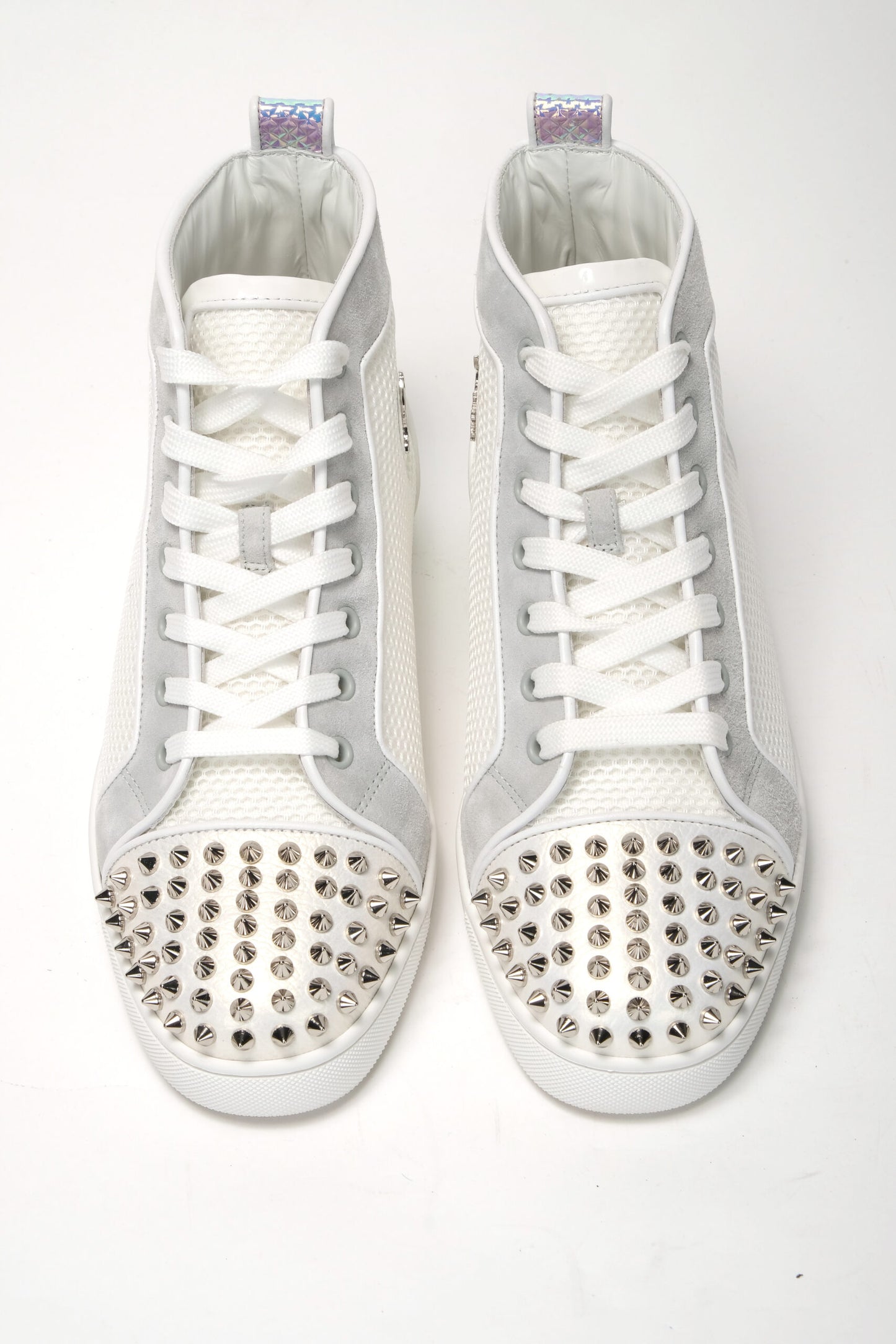Bianco Version Lou Spikes Orlato Flache Schuhe