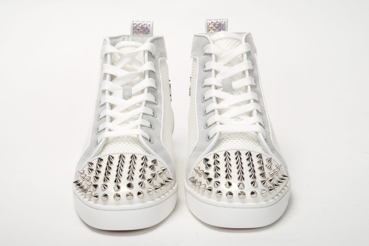 Bianco Version Lou Spikes Orlato Flache Schuhe
