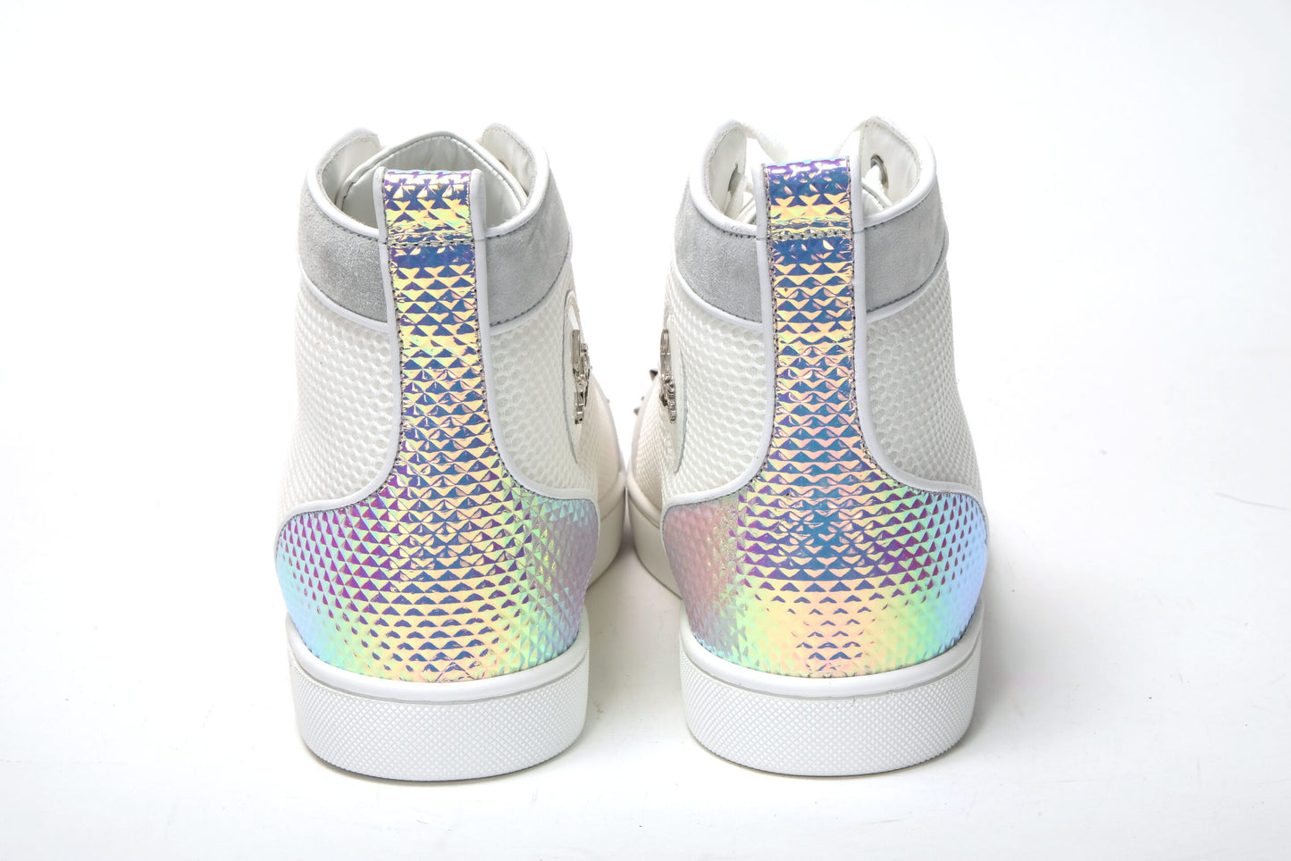 Bianco Version Lou Spikes Orlato Flache Schuhe